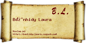Bánhidy Laura névjegykártya