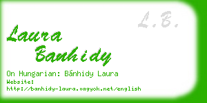 laura banhidy business card